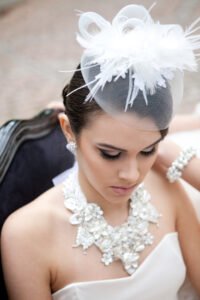 Casquete para casamento - Acessório de noivas e madrinhas