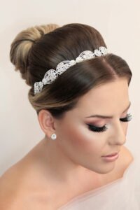 Tiara de cabelo para noivas com pedras