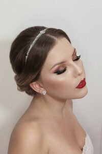 Tiara de cabelo para noivas com pedras